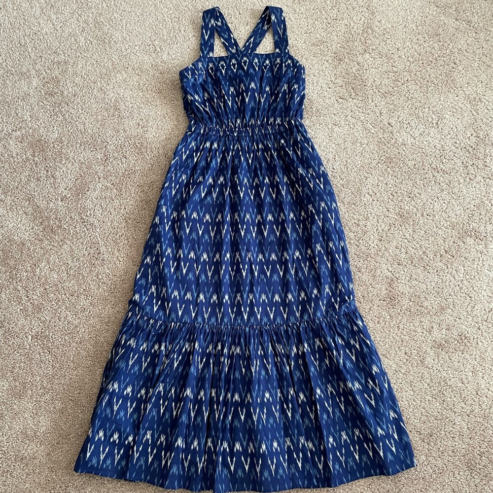 New J Crew Ikat Maxi Dress Size 00